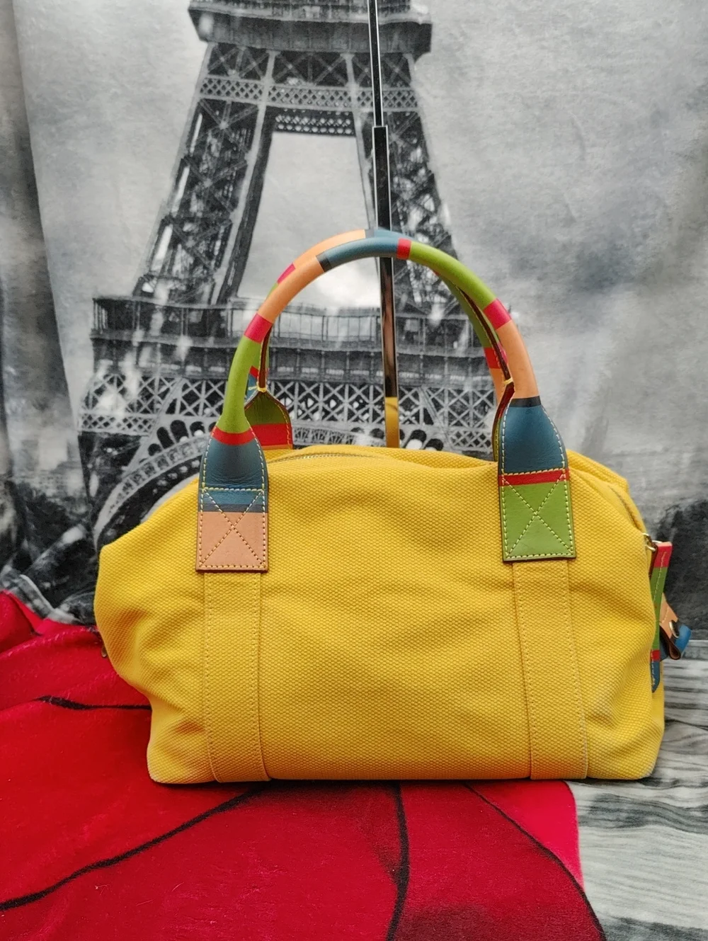 Dooney & Bourke Yellow Canvas Y2K Satchel